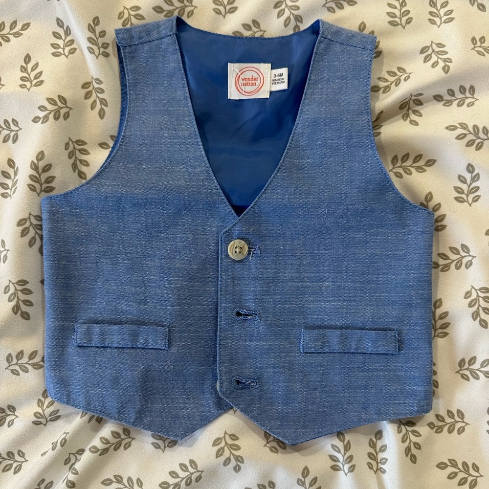 Blue Dress Vest for Kids